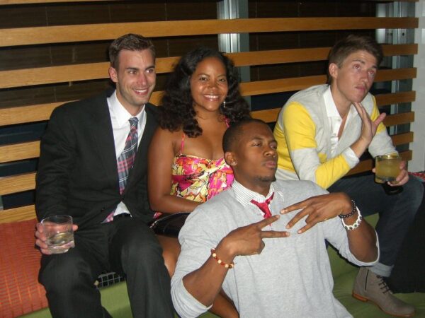 25th birthday in New York City, on a rooftop somewhere IDK where. This was 2010.